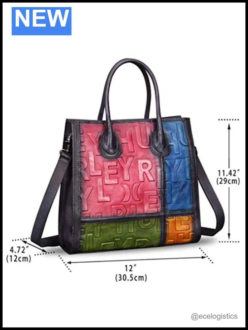 Genuine Leather Tote Satchel Purse for Women Vintage Retro 3D Embossing Top